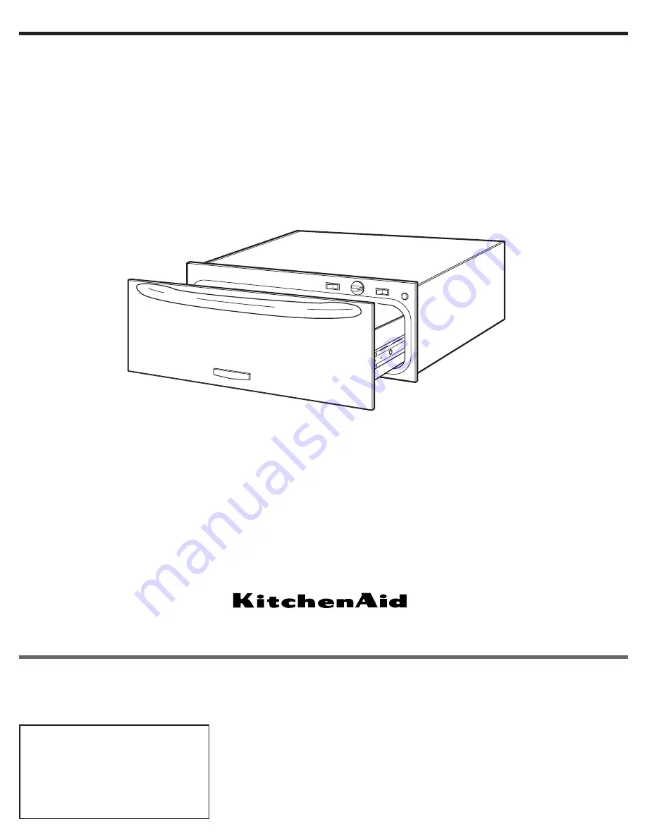 KitchenAid 4452828 Installation Instructions Manual Download Page 1