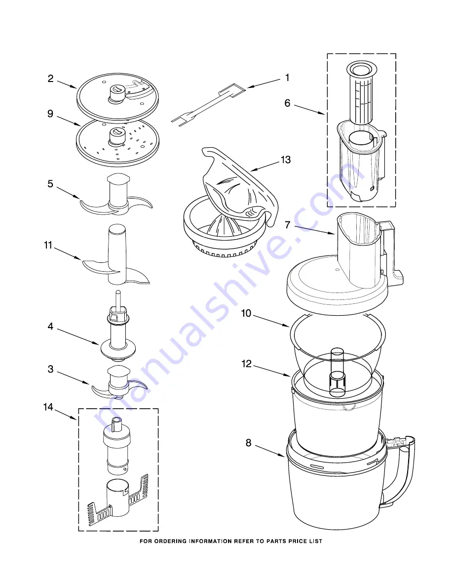 KitchenAid 4KFPM770NK1 Parts List Download Page 4