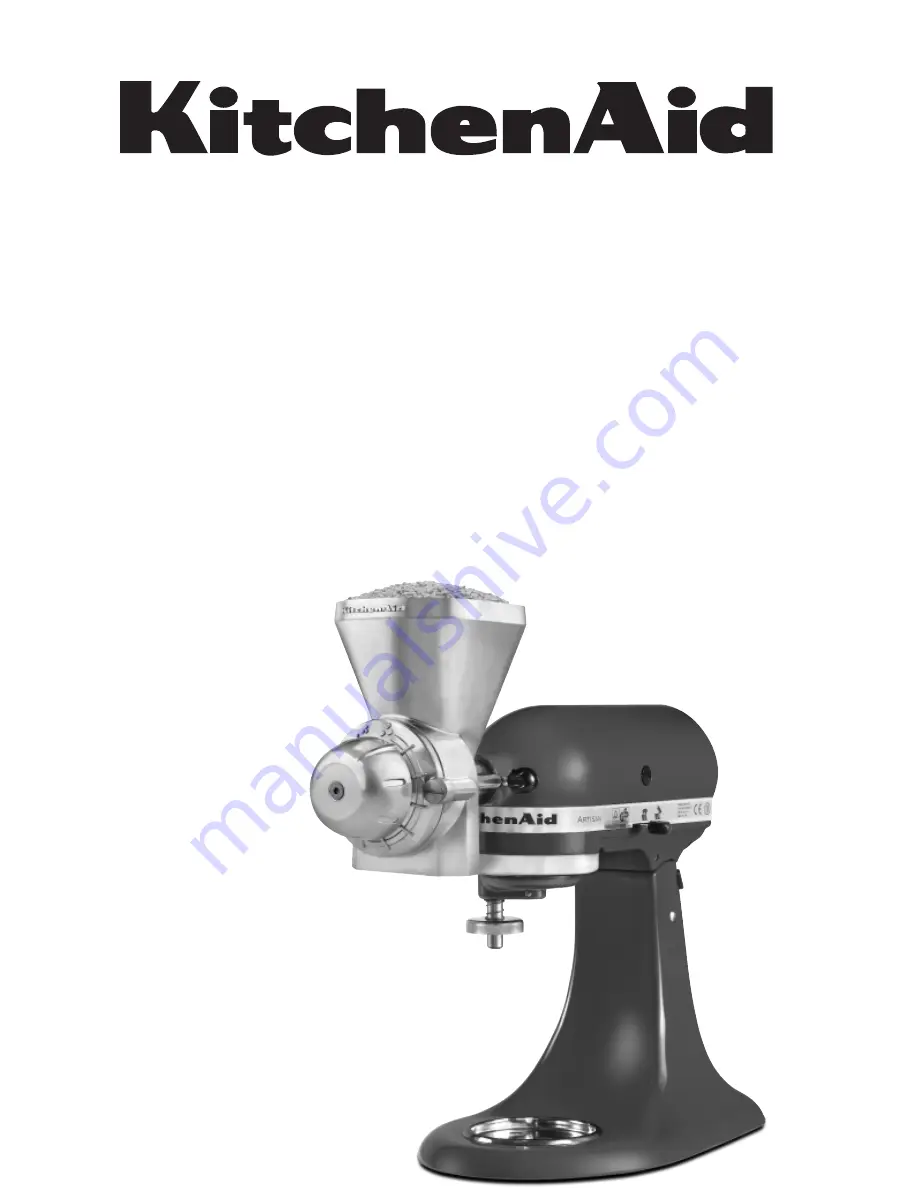 KitchenAid 5KGM Manual Download Page 1