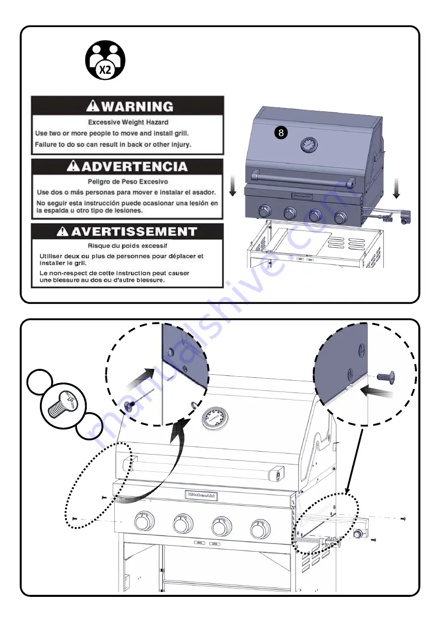 KitchenAid 720-0954A (LP) Installation Instructions And Use & Care Manual Download Page 15