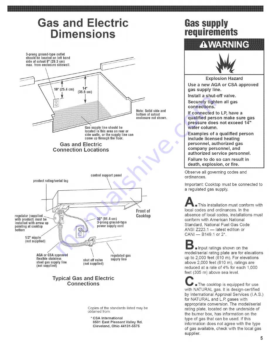 KitchenAid Architect KGCP457J Скачать руководство пользователя страница 5