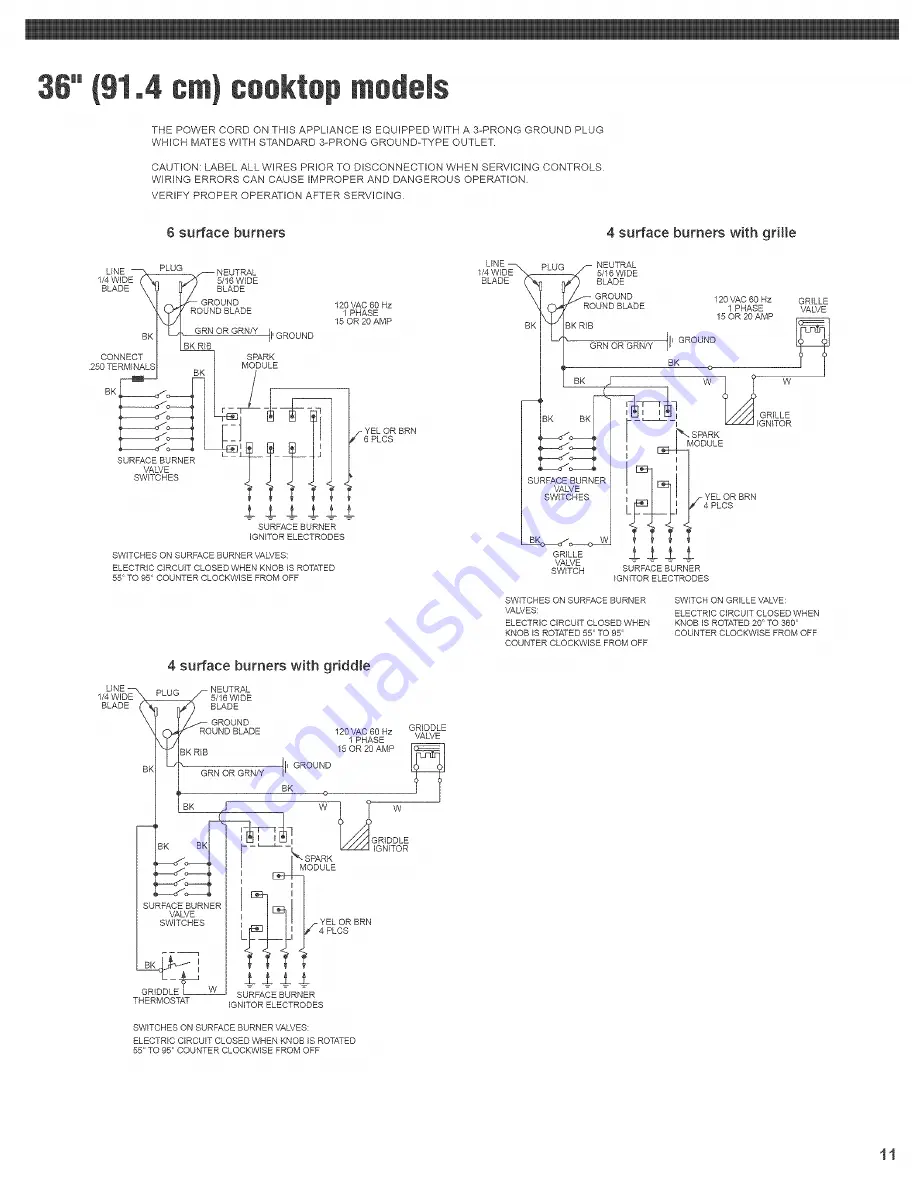 KitchenAid Architect KGCP457J Installation Instructions Manual Download Page 11