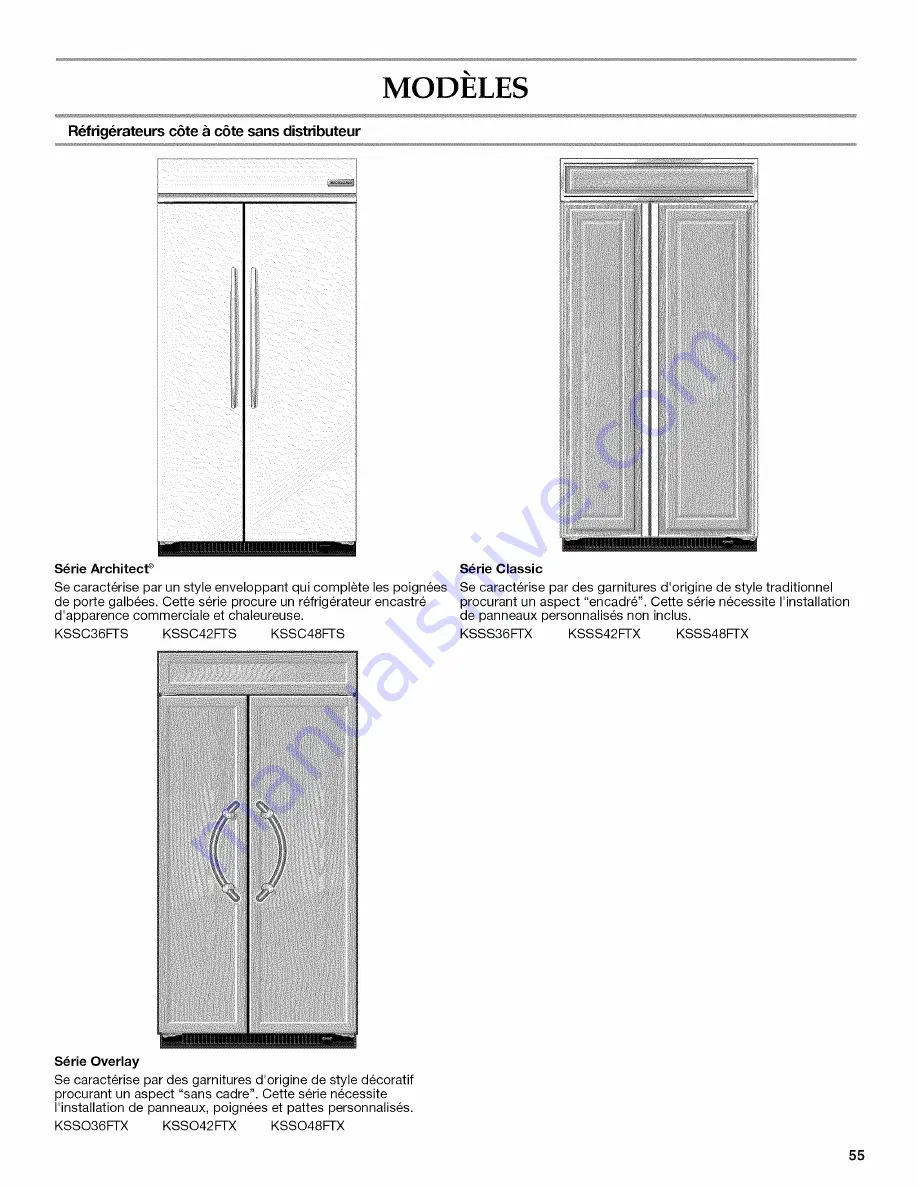 KitchenAid Architect Series II KSSC36QTS Installation Instructions Manual Download Page 55