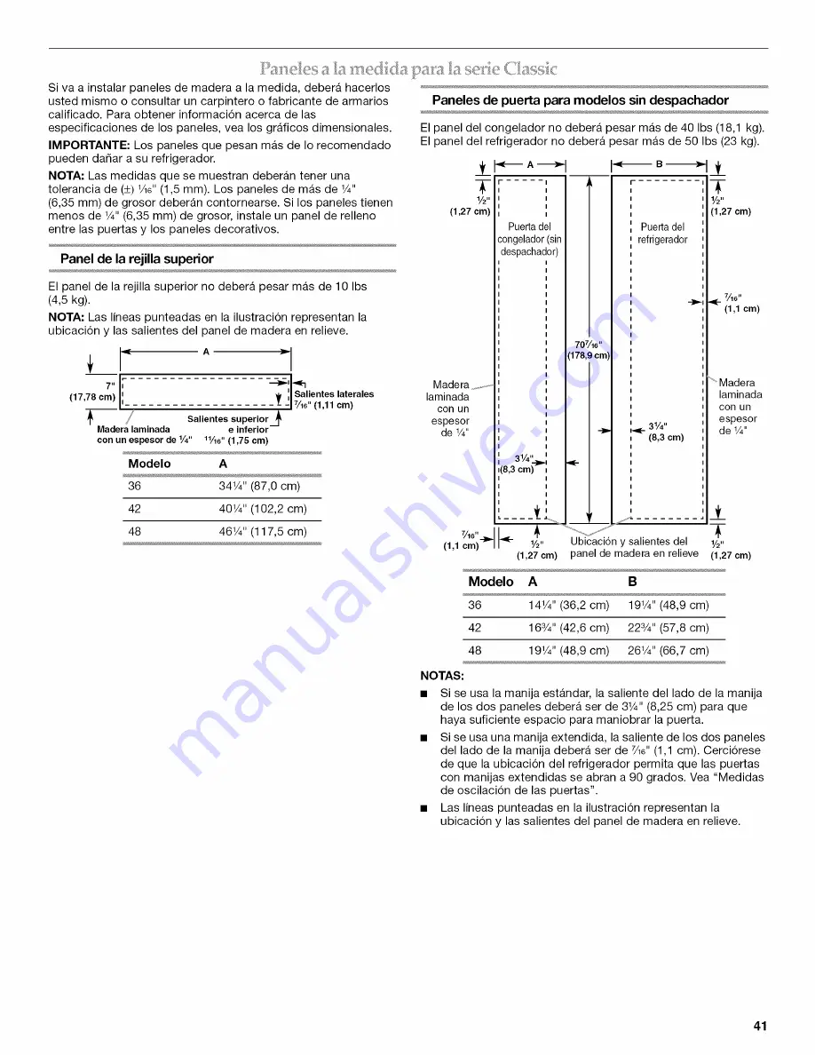 KitchenAid Architect Series II KSSO36FTX Installation Manual Download Page 41