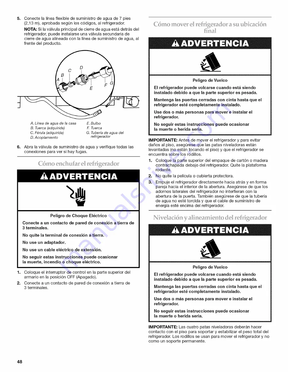 KitchenAid Architect Series II KSSO36FTX Installation Manual Download Page 48