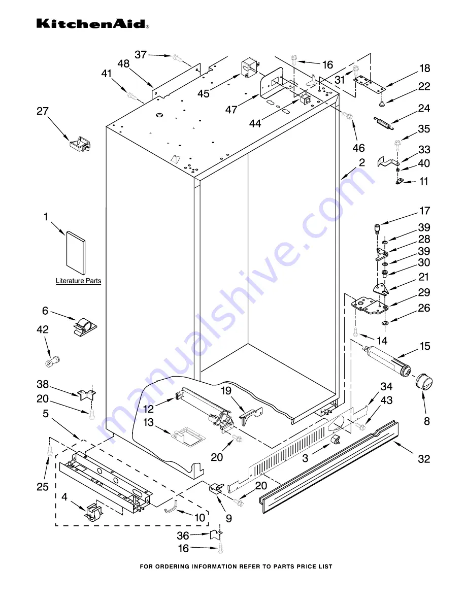 KitchenAid Classic KSSS48QTB Parts List Download Page 1