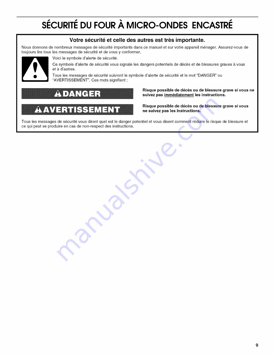 KitchenAid GCI3061XB00 Installation Instructions Manual Download Page 9