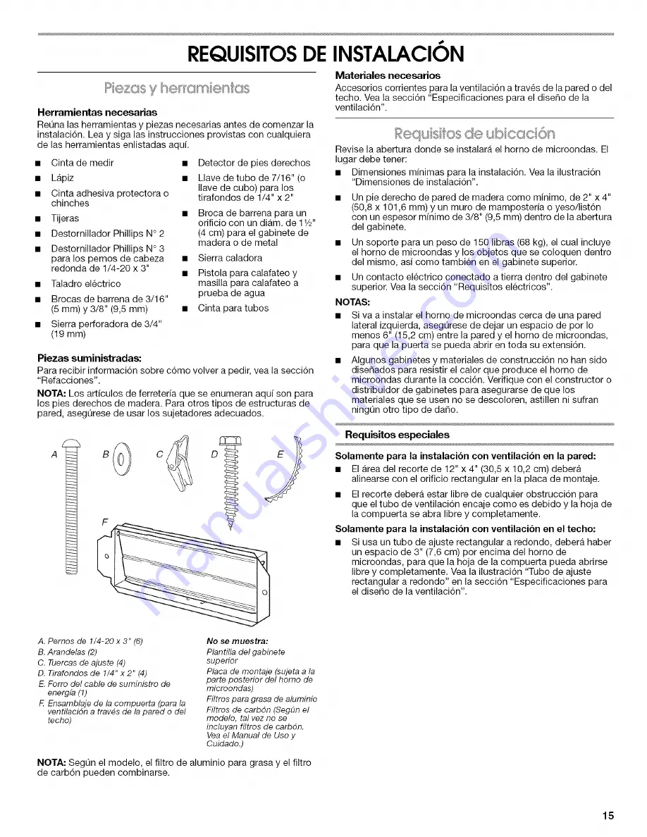 KitchenAid GH4155XPB3 Installation Instructions Manual Download Page 15