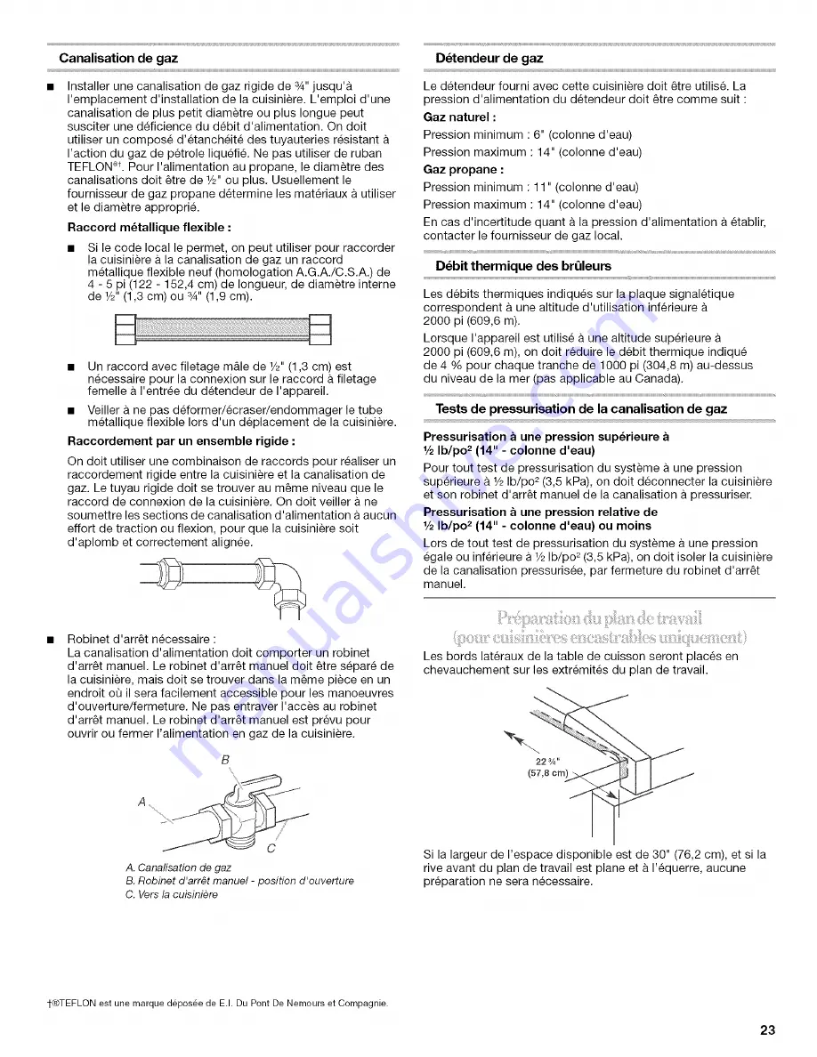 KitchenAid GW3 Installation Instructions Manual Download Page 23