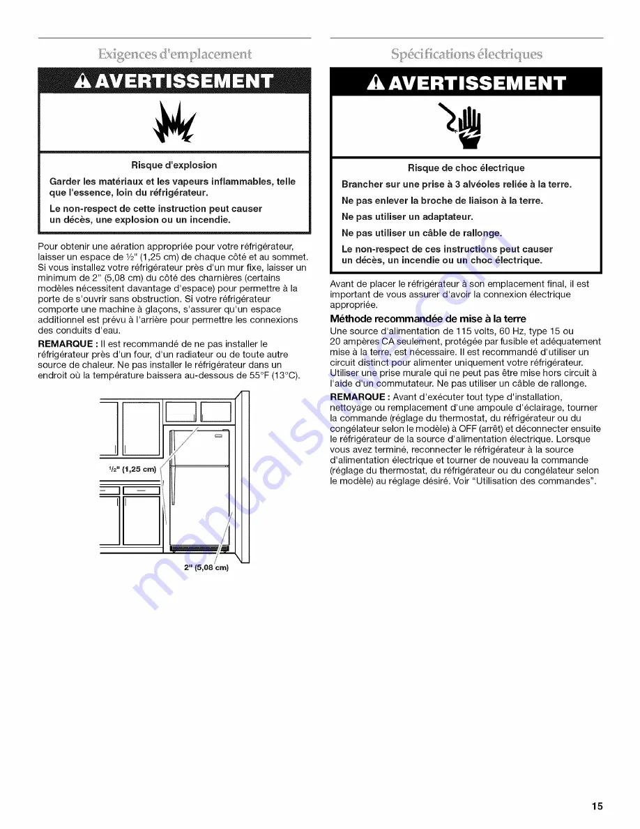 KitchenAid K2TLEFFWMS00 Скачать руководство пользователя страница 15