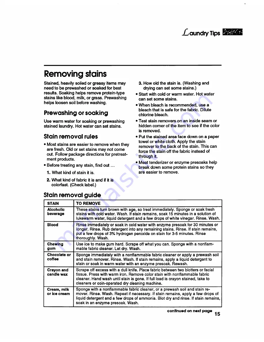 KitchenAid KAWL510B Use And Care Manual Download Page 15