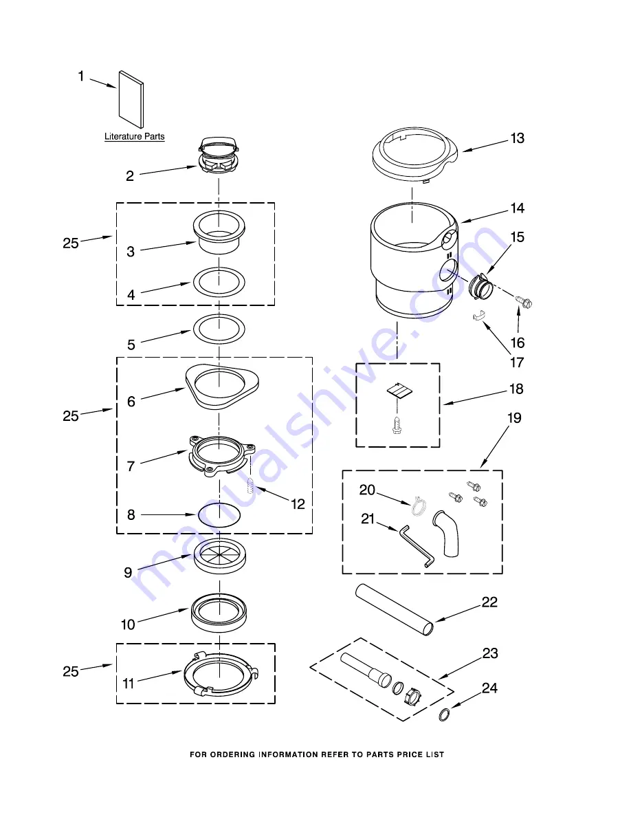 KitchenAid KBDS100T0 Parts List Download Page 2