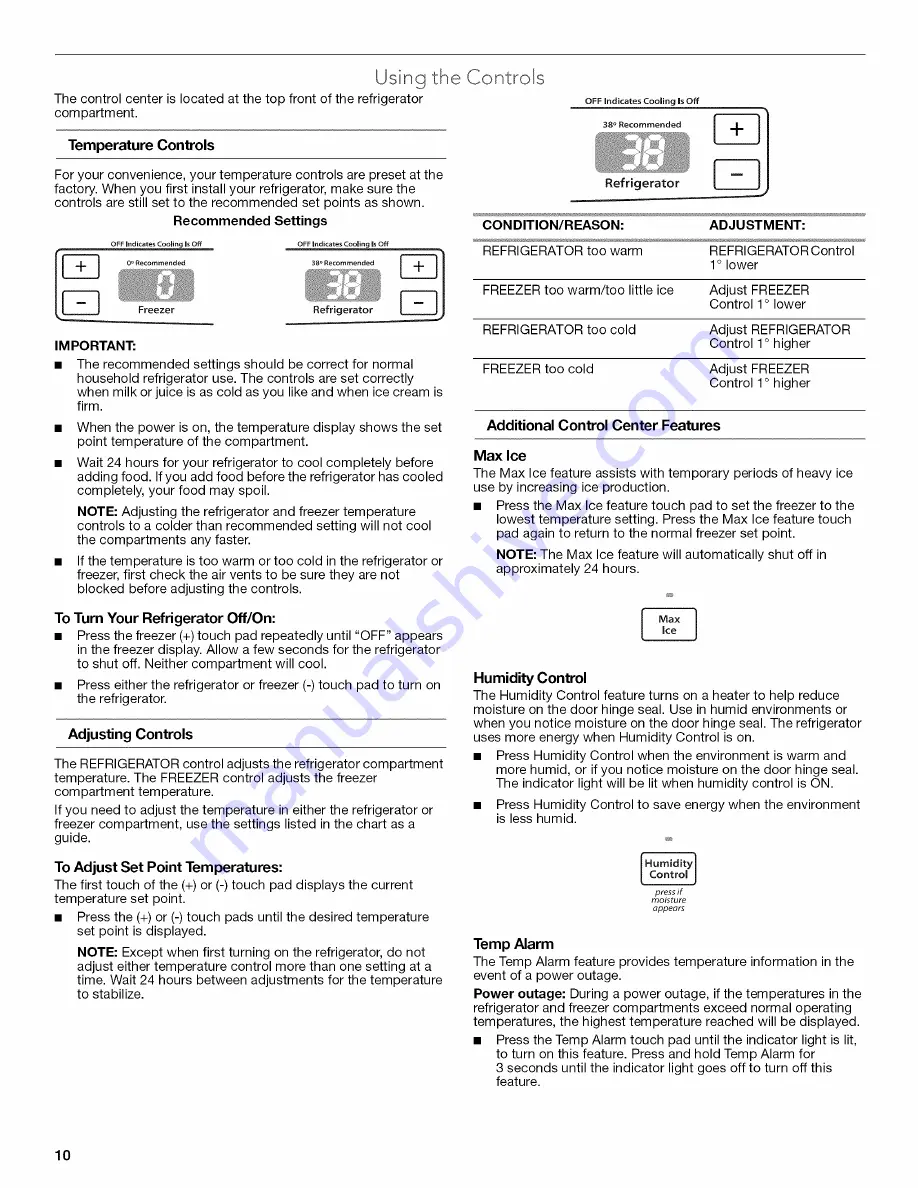 KitchenAid KBFS20ECBL00 User Instructions Download Page 10