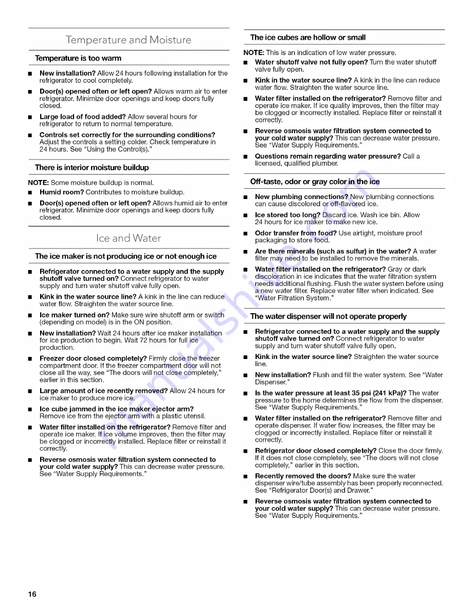 KitchenAid KBFS20ECBL00 User Instructions Download Page 16