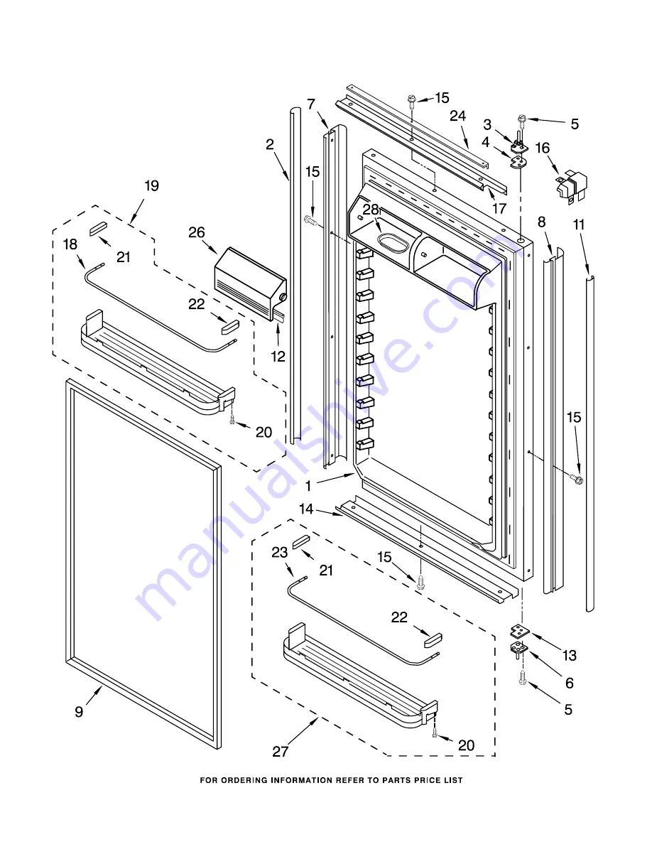 KitchenAid KBLO36FMX00 Parts List Download Page 11