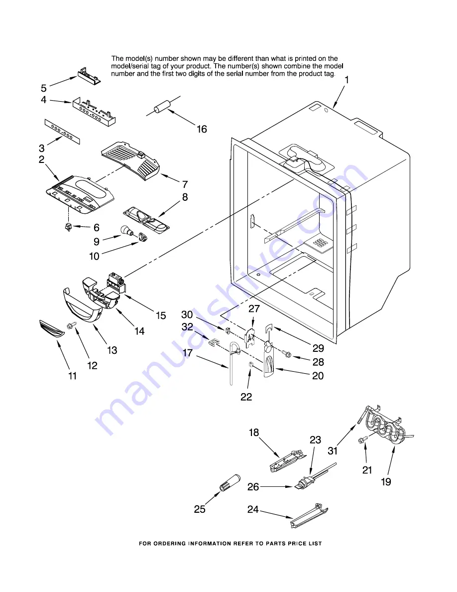 KitchenAid KBLS22EV - 21.9 cu. Ft. Bottom Freezer Refrigerator Скачать руководство пользователя страница 3