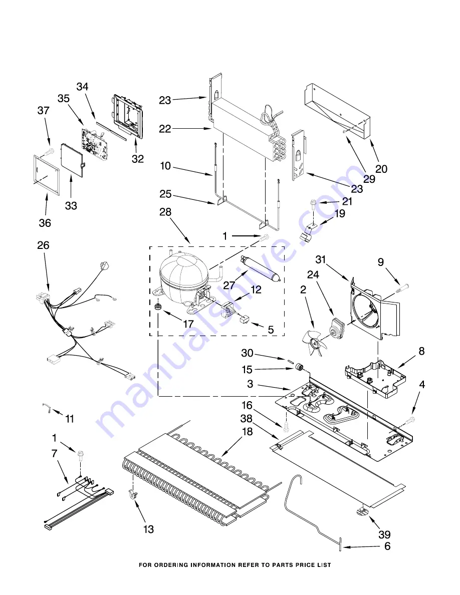 KitchenAid KBRS20EVBL - 19.9 cu. Ft. Bottom Mount Refrigerator Parts List Download Page 9