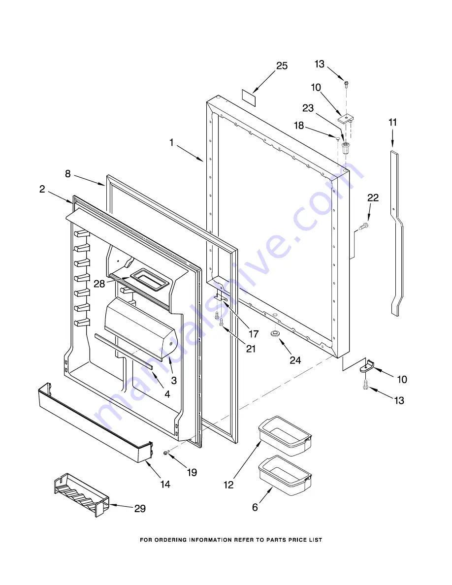 KitchenAid KBRS22KKBL00 Parts List Download Page 7