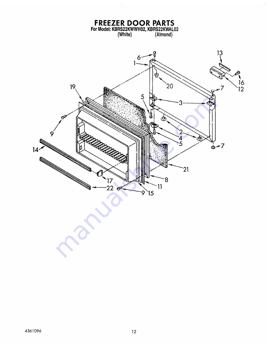 KitchenAid KBRS22KWWH02 Скачать руководство пользователя страница 18