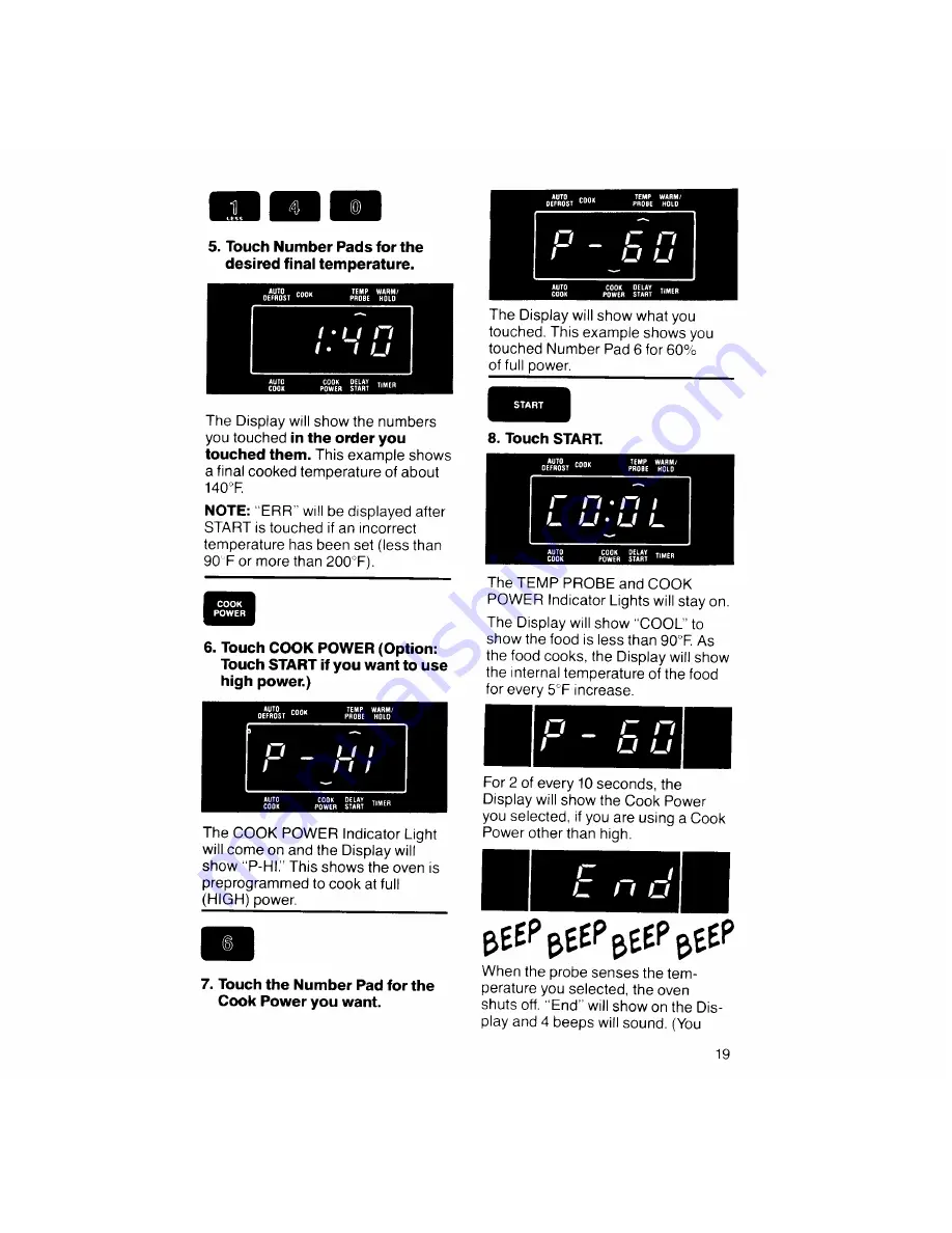 KitchenAid KCMS132S Use & Care Manual Download Page 19