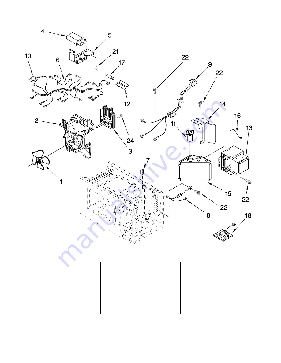 KitchenAid KCMS1555RBL2 Parts List Download Page 5