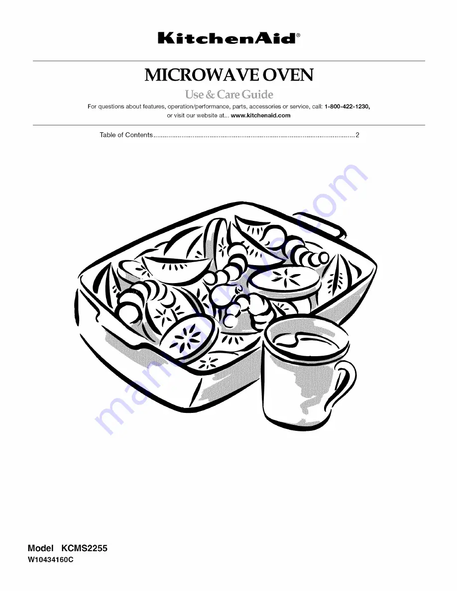 KitchenAid KCMS2255 Use & Care Manual Download Page 1