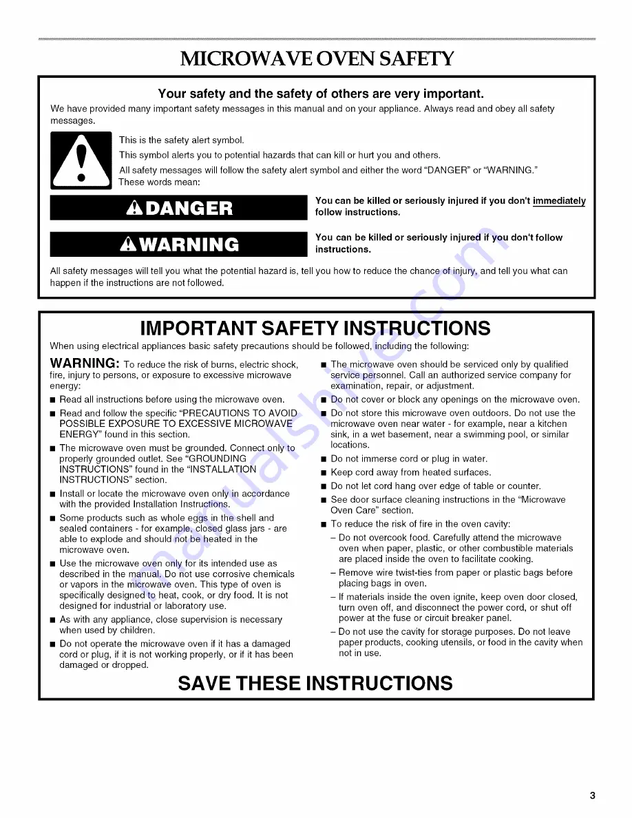 KitchenAid KCMS2255 Use & Care Manual Download Page 3