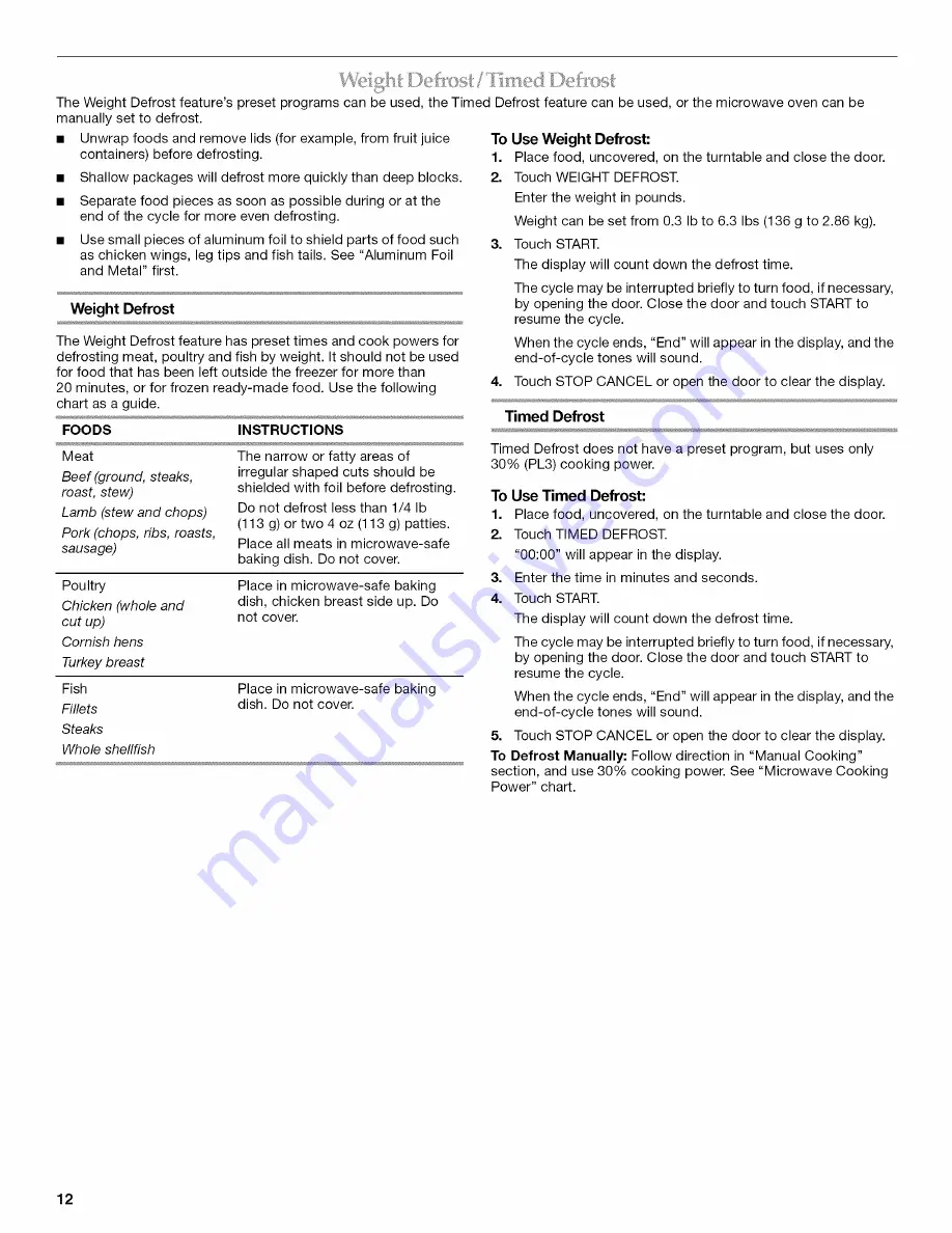 KitchenAid KCMS2255 Use & Care Manual Download Page 12