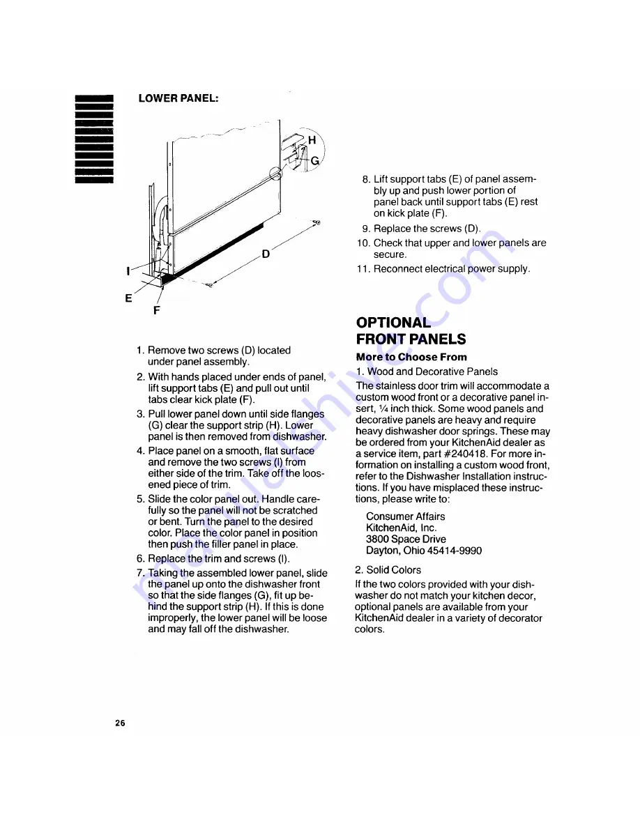 KitchenAid KDB-21 Use And Care Manual Download Page 25