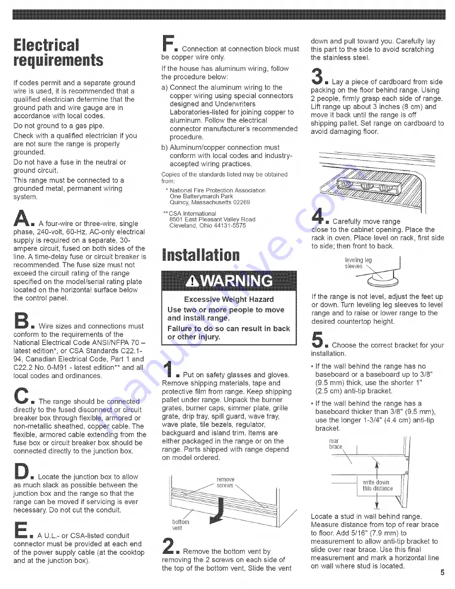 KitchenAid KDRP462LSS08 Installation Instructions Manual Download Page 5