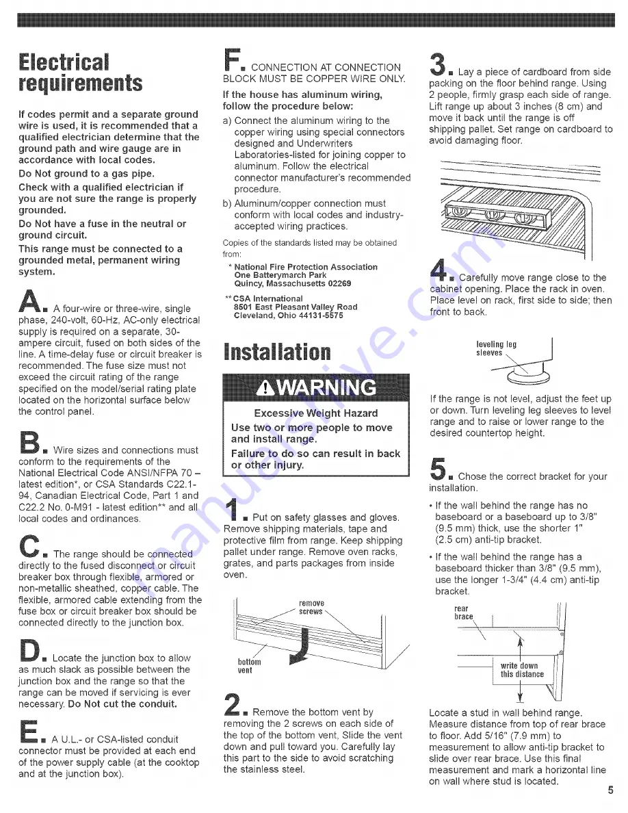 KitchenAid KDRP467KSS02 Installation Instructions Manual Download Page 5