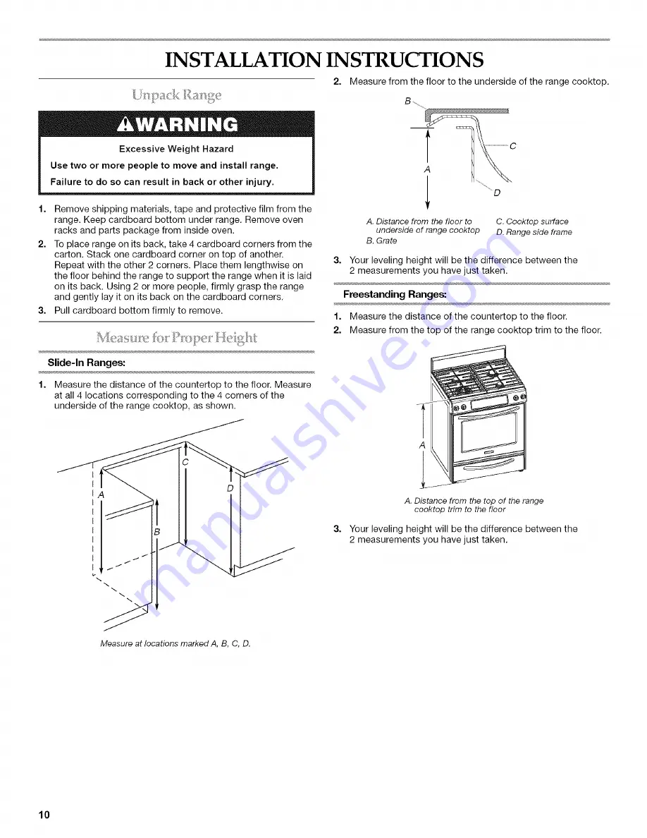 KitchenAid KDSS907SSS01 Installation Instructions Manual Download Page 10