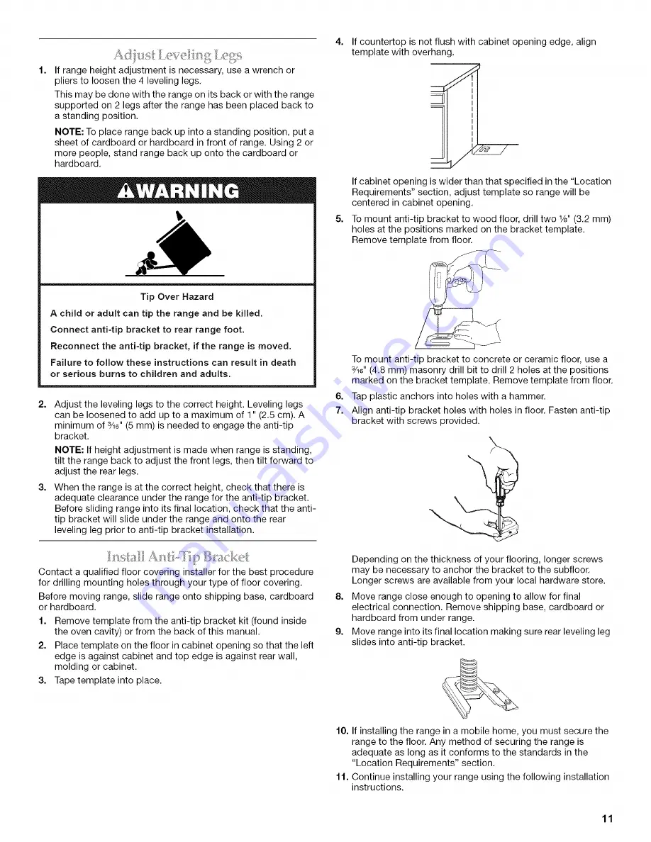 KitchenAid KDSS907SSS01 Installation Instructions Manual Download Page 11