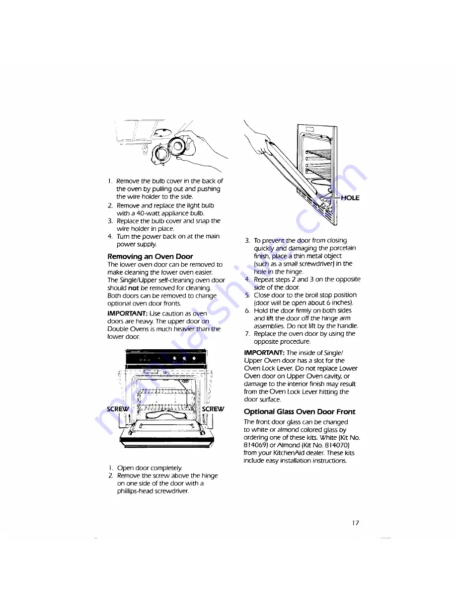 KitchenAid KEBI100V Скачать руководство пользователя страница 17