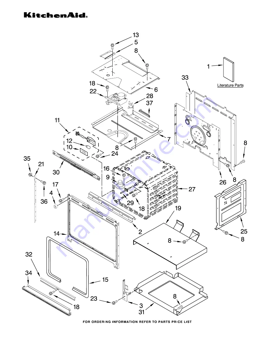 KitchenAid KEBS207SSS03 Parts List Download Page 1