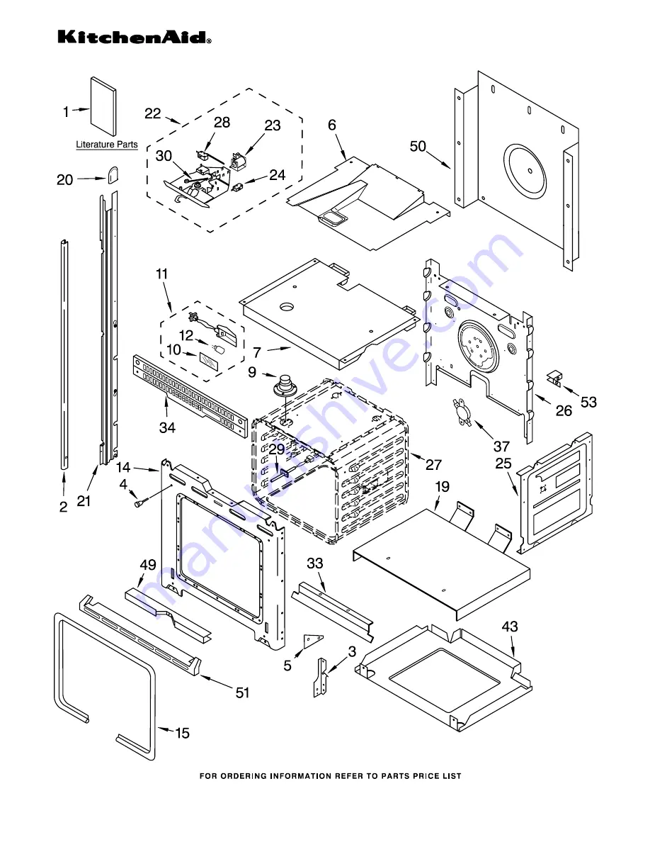 KitchenAid KEBS208DBL9 Parts List Download Page 1