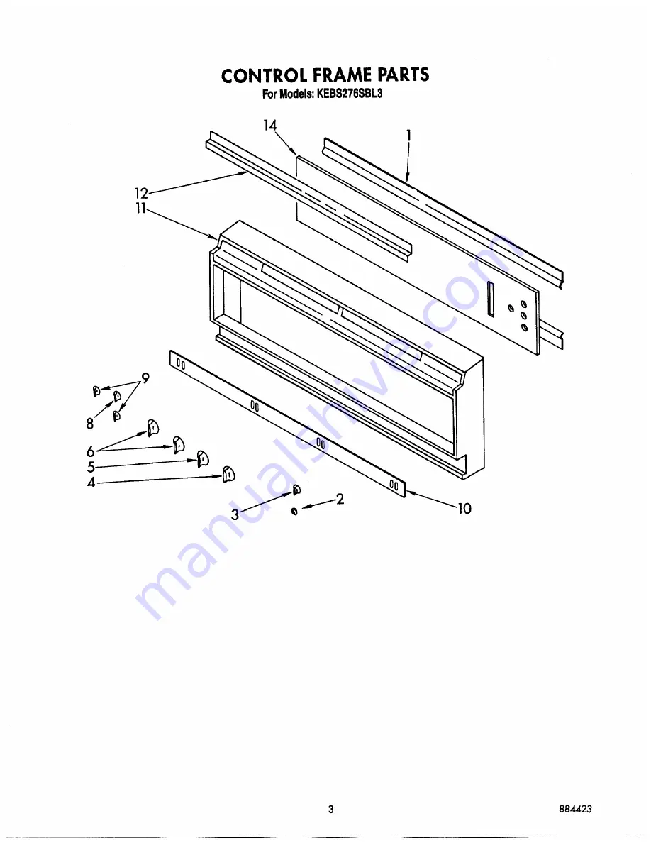 KitchenAid KEBS276SBL3 Parts List Download Page 4