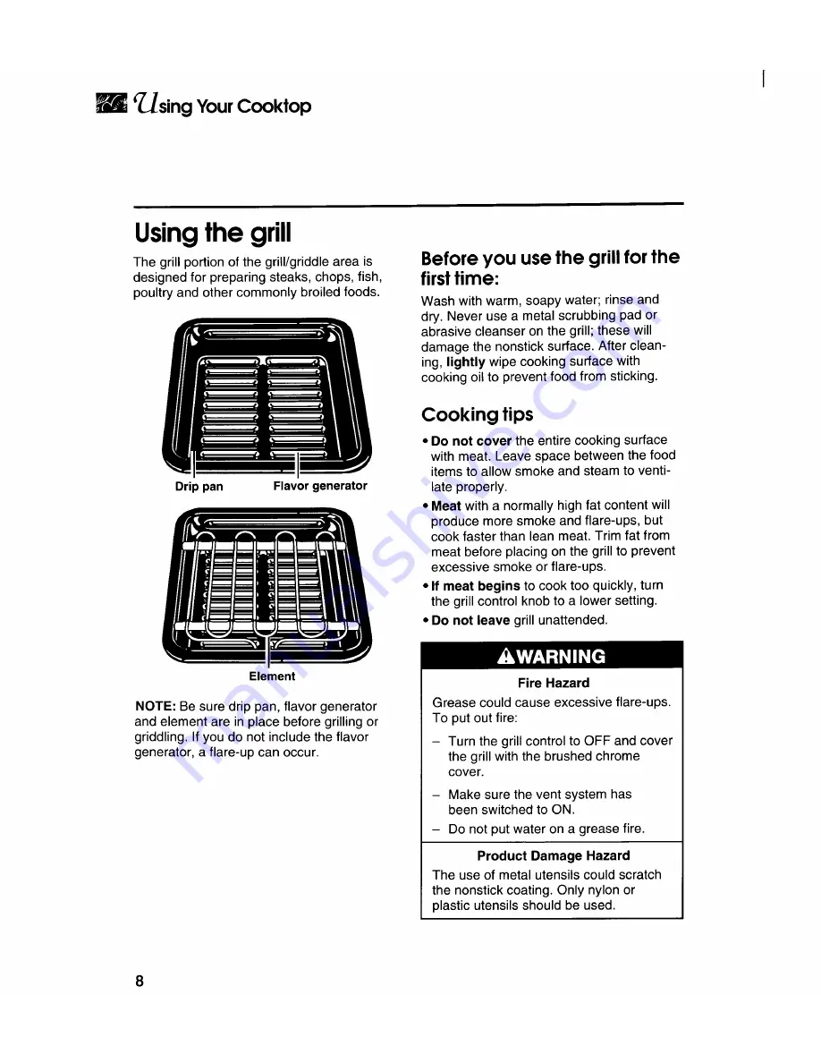 KitchenAid KECG260 Use And Care Manual Download Page 8