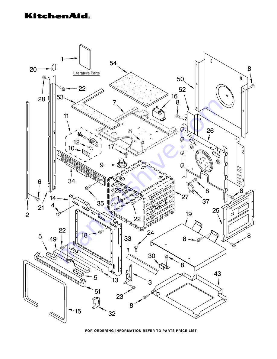 KitchenAid KEMC378KSS - ARCHITECT Series 27'' Microwave Combination Double Wall Oven Parts List Download Page 1