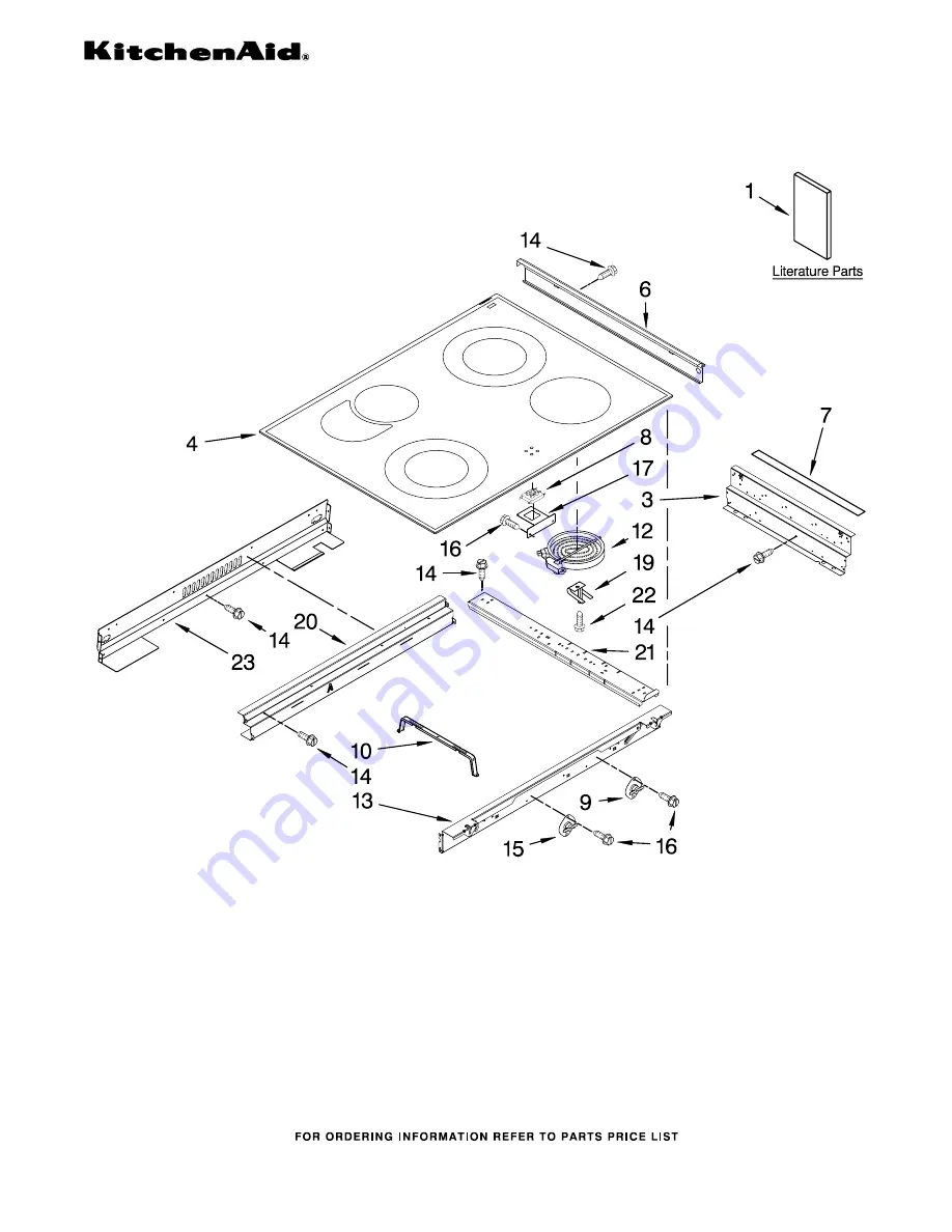 KitchenAid KESK901SBL02 Parts List Download Page 1