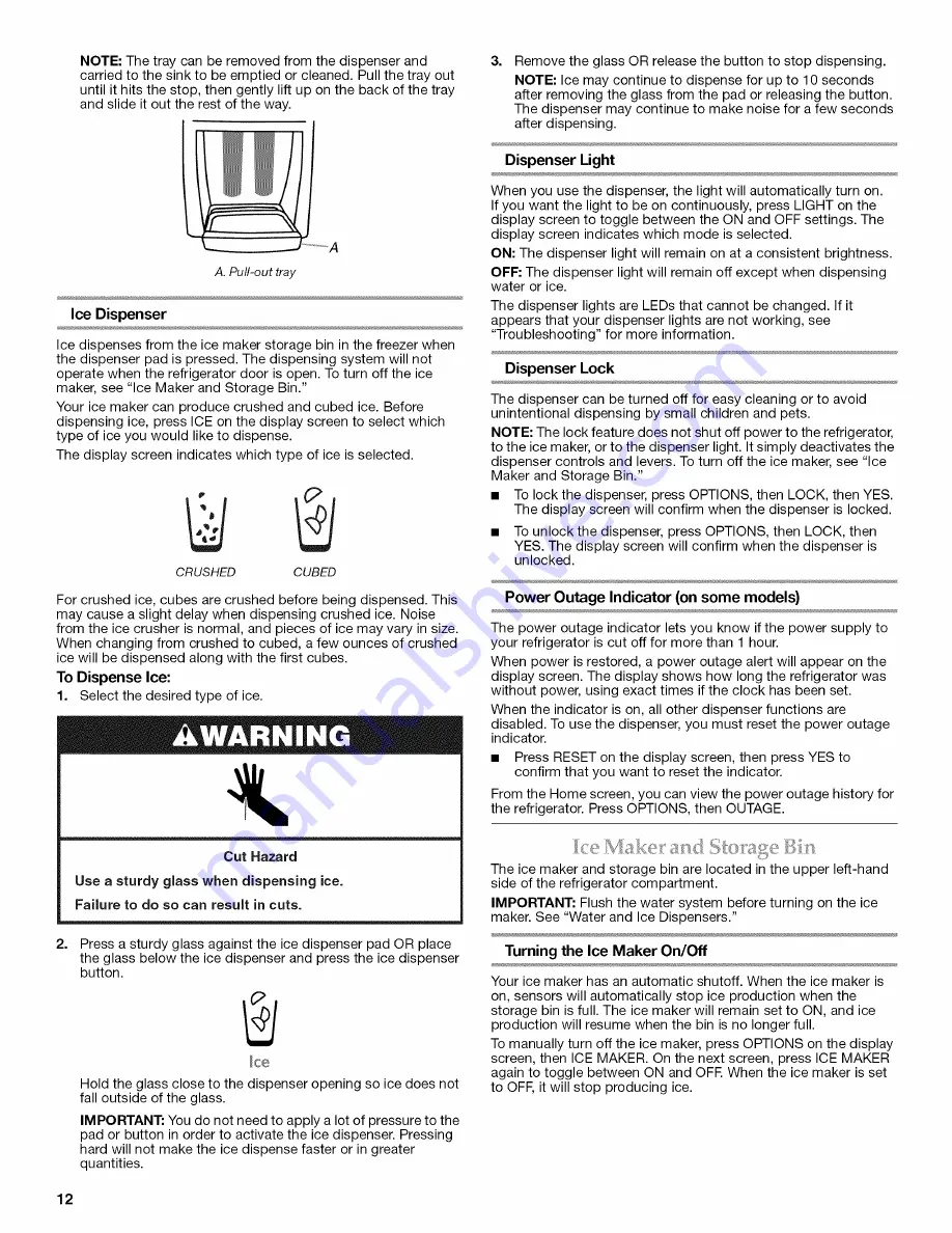 KitchenAid KFCS22EVMS6 User Instructions Download Page 12