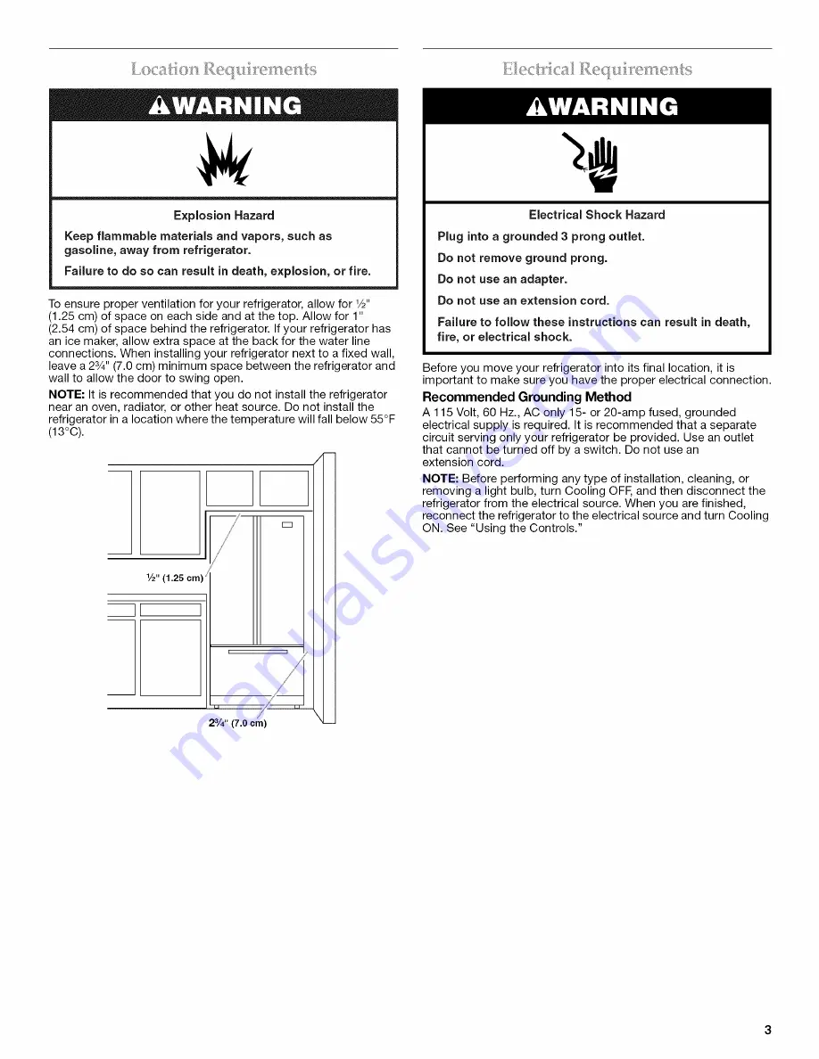 KitchenAid KFIS20XVBL5 User Instructions Download Page 3