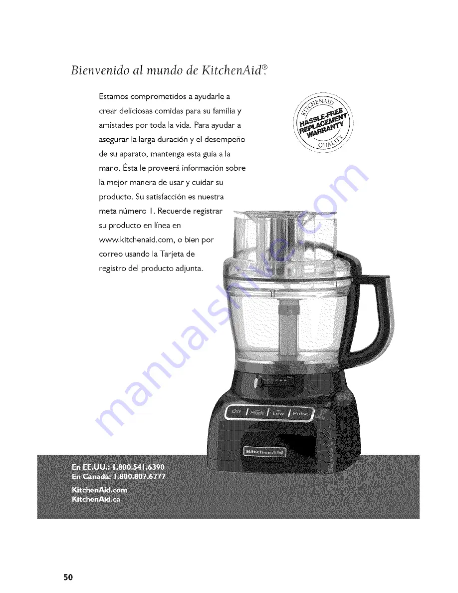 KitchenAid KFP1333 Instructions Manual Download Page 50