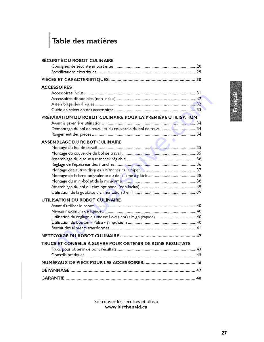 KitchenAid KFP1333 Instructions Manual Download Page 255