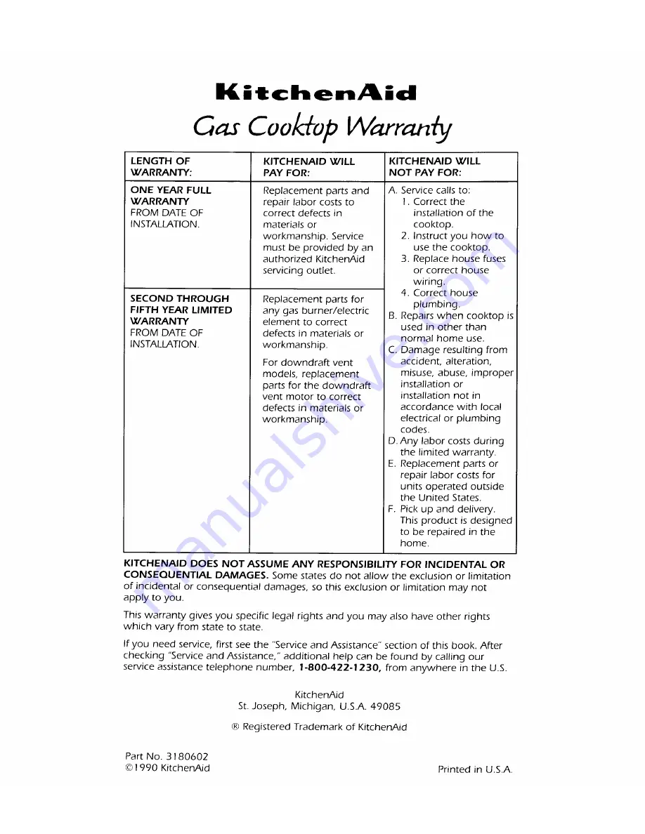 KitchenAid KGCT305X Use And Care Manual Download Page 15