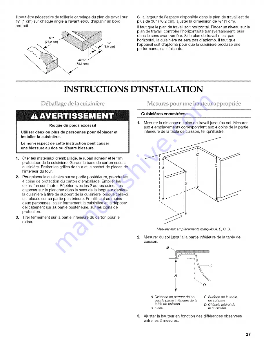 KitchenAid KGSK901SBL02 Installation Instructions Manual Download Page 27