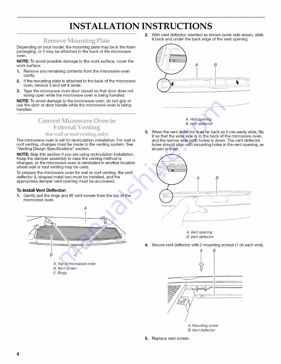 KitchenAid KHHC2090SBL2 Installation Instructions Manual Download Page 4