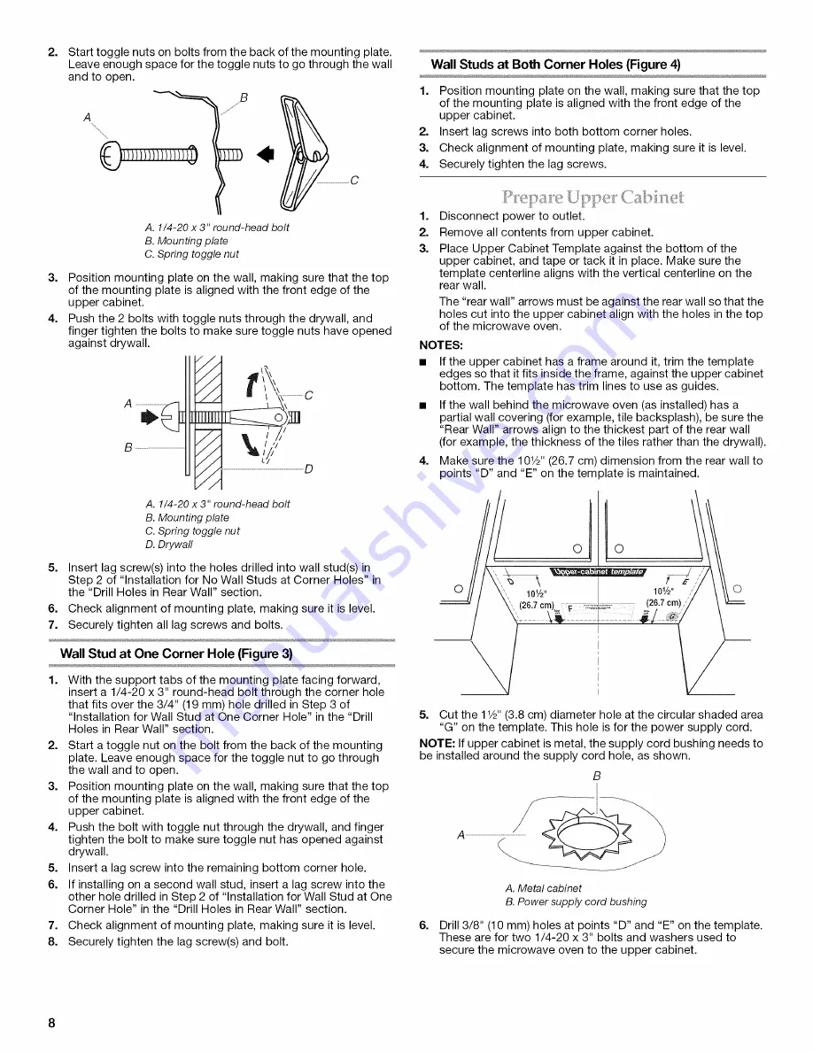 KitchenAid KHHC2090SBL2 Installation Instructions Manual Download Page 8