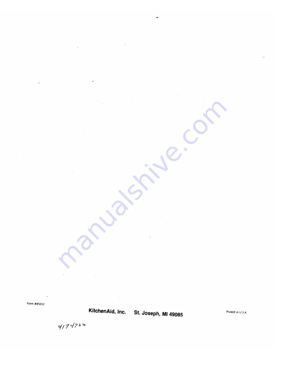 KitchenAid KHMS 105 Installation Instructions Manual Download Page 20