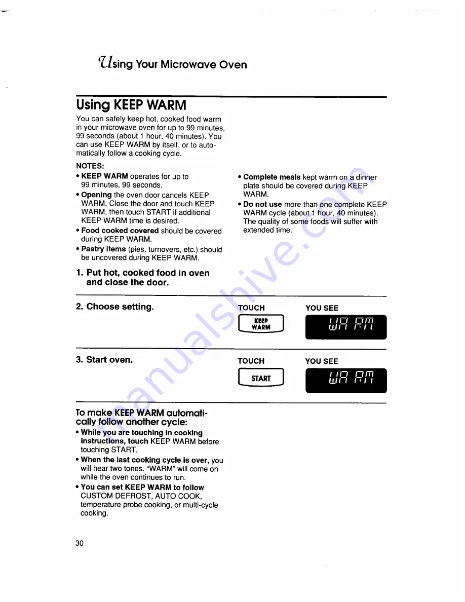 KitchenAid KHMS105E Use And Care Manual Download Page 30